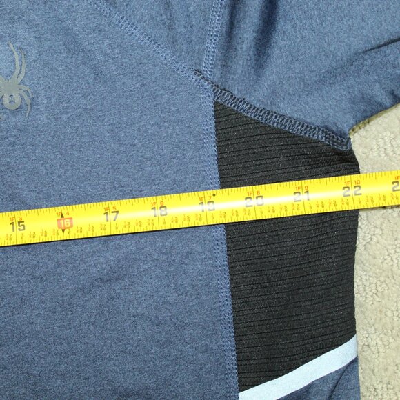 NWT Spyder Active Proweb Shirt Mens M Blue Pullover Long Sleeve Active Spider - Picture 6 of 6